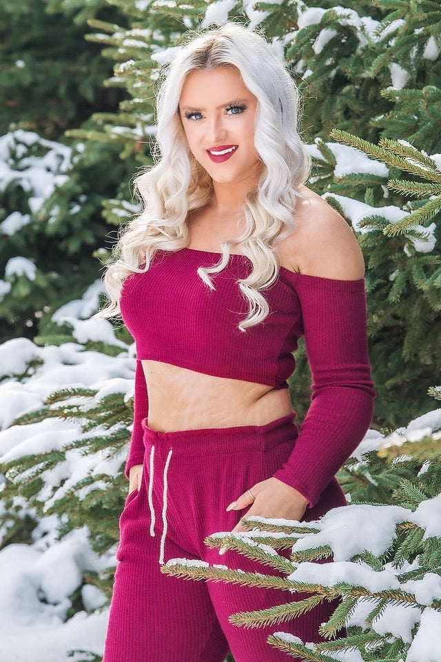 VANNAH Two Piece Sweater Suit
