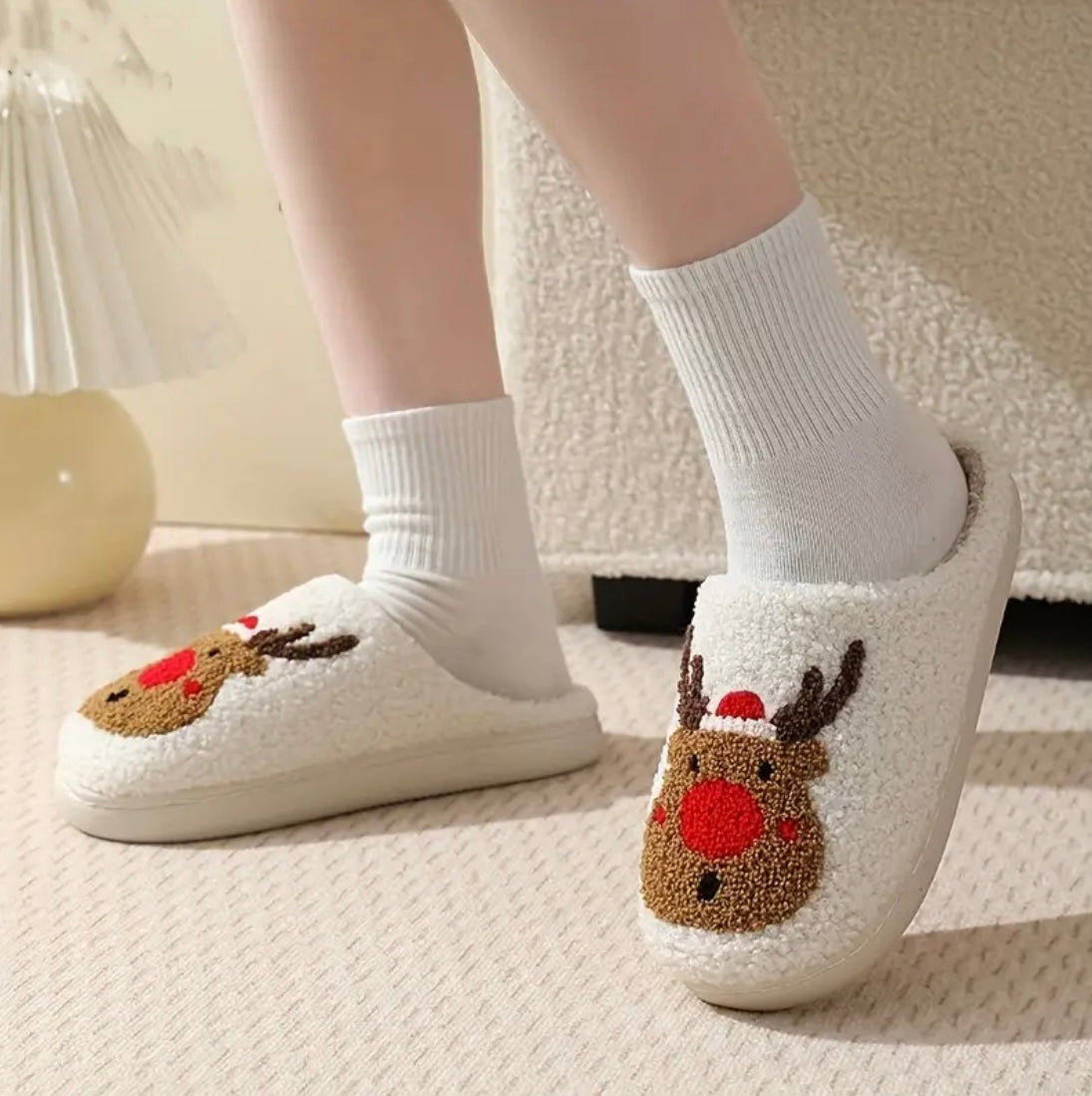 RED REINDEER Slippers