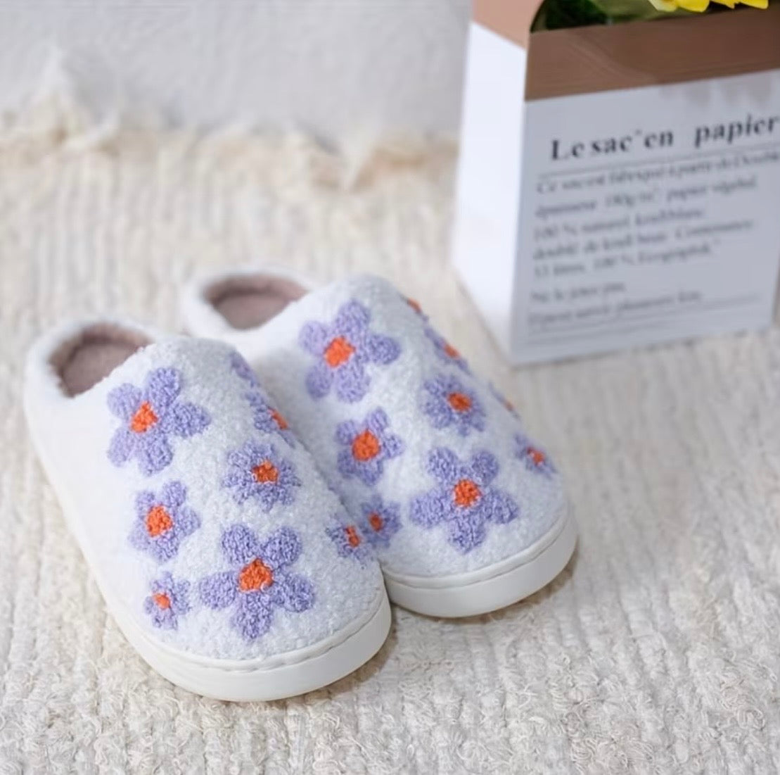 PURPLE FLOWER Slippers