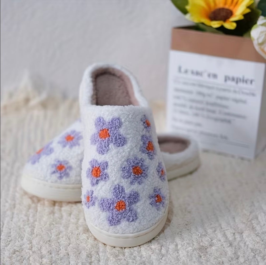 PURPLE FLOWER Slippers